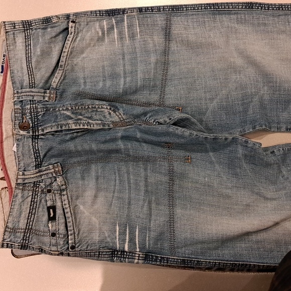 Gas brand, 32"x32", Faded Blue Denim Jeans - Picture 2 of 5